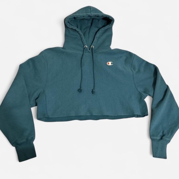 Champion Turquoise Pullover Hoodie - Picture 1 of 3